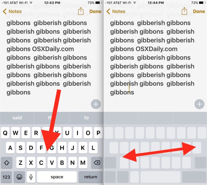 How to use your iPhone keyboard as a trackpad